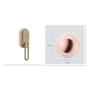 3-in-1 Cat Steam Brush – Electric Groomer & Massager