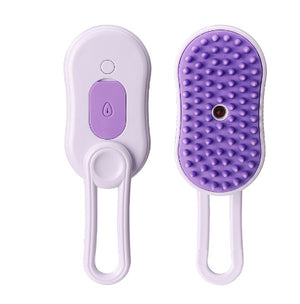3-in-1 Cat Steam Brush – Electric Groomer & Massager